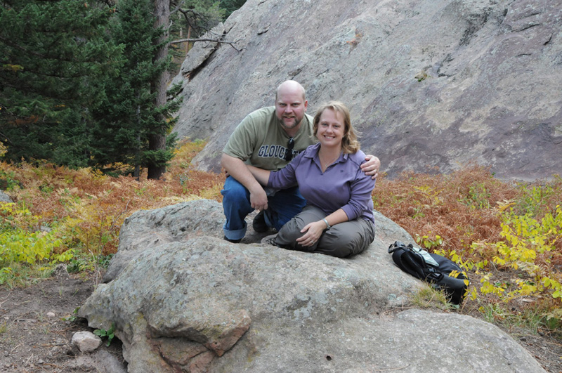 Jon and Bonnie celebrating their 7th Wedding Anniversary at The Slab in Boulder